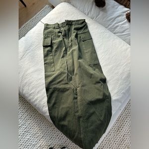 Local European Cargo Skirt - Army Green